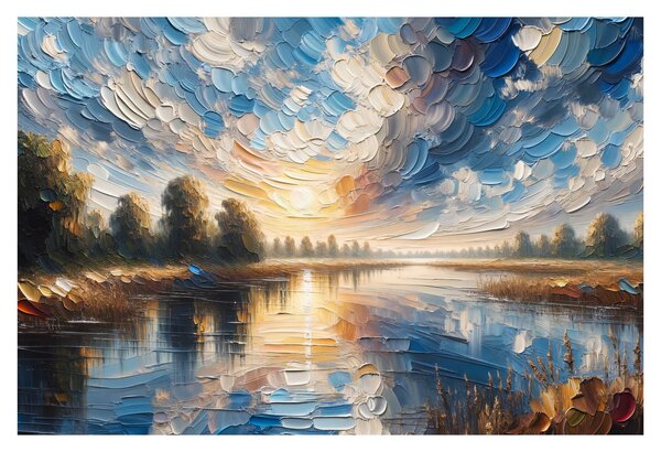 Kép - Napfestmény a víz felett (90x60 cm)