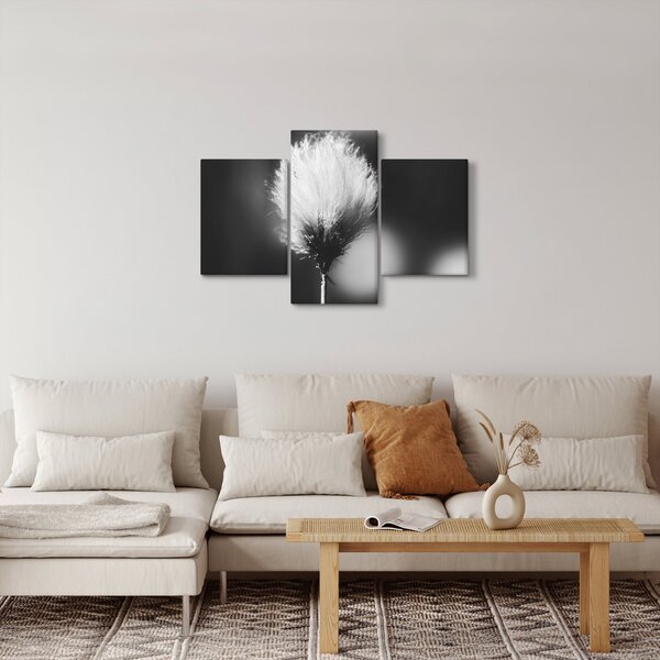Kép - Fekete-fehér pamutfű (90x60 cm)