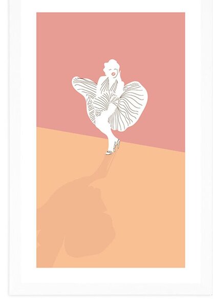Poszter paszportuval híres Marilyn Monroe