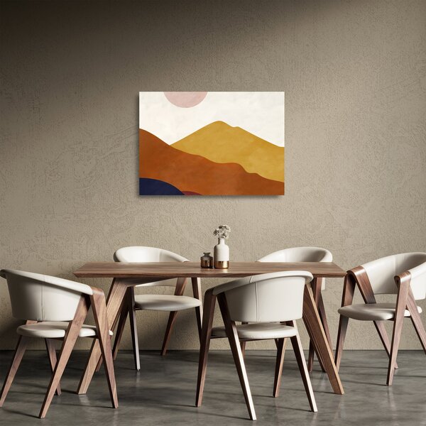 Üveg kép - Akvarell hegyek N⁰1 (70x50 cm)