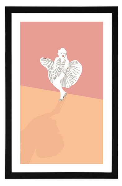 Poszter paszportuval híres Marilyn Monroe