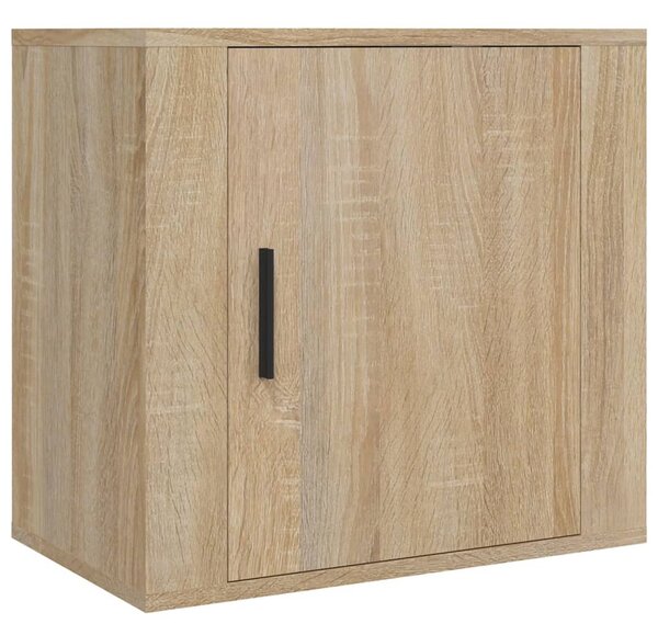 2 db sonoma tölgy falra szerelhető éjjeliszekrény 50x30x47 cm