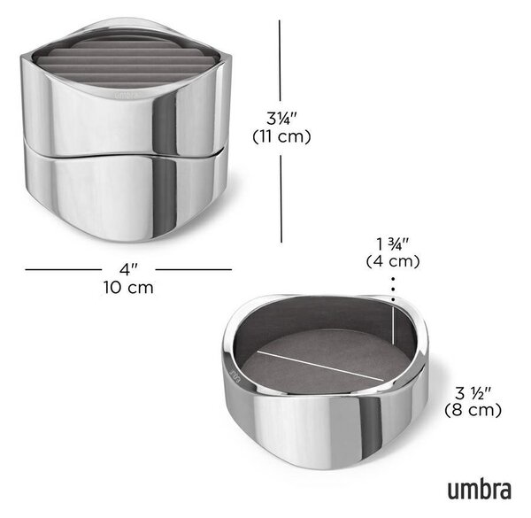 Umbra Wavy Króm Ékszertartó Szervező