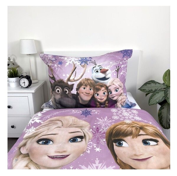 Egyszemélyes pamut gyerek ágyneműhuzat 140x200 cm Frozen – Jerry Fabrics
