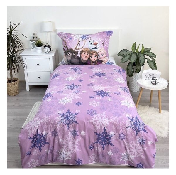 Egyszemélyes pamut gyerek ágyneműhuzat 140x200 cm Frozen – Jerry Fabrics