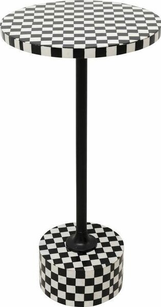 KARE Domero Chess 25 Sakkmintás Kisasztal Fekete-Fehér