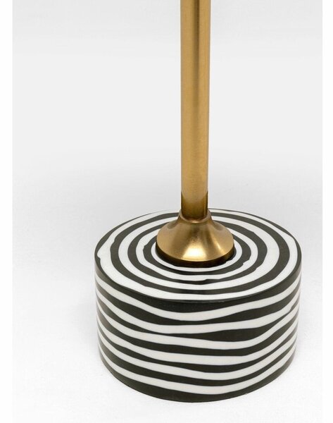 KARE Design Domero Swirl Hipnotikus Mintás Kisasztal Arany