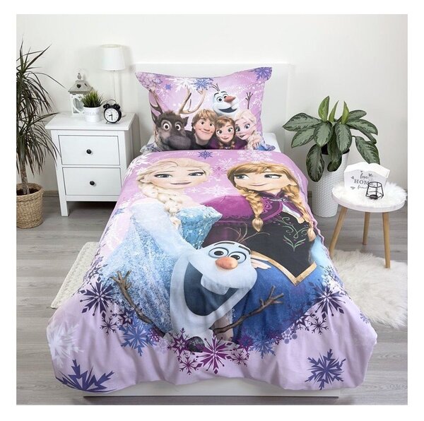 Egyszemélyes pamut gyerek ágyneműhuzat 140x200 cm Frozen – Jerry Fabrics