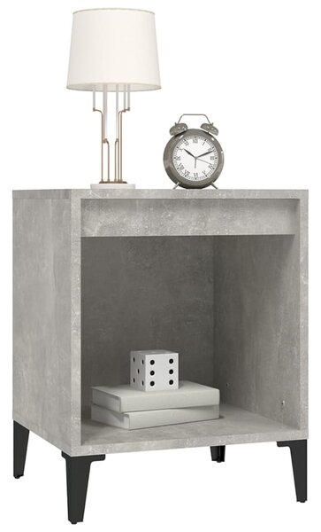 Betonszürke éjjeliszekrény 40x35x50 cm