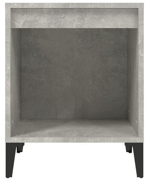 Betonszürke éjjeliszekrény 40x35x50 cm