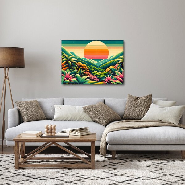 Kép - Színes naplemente (70x50 cm)