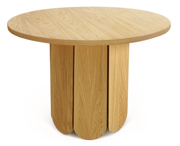 Soft étkezőasztal tölgyfa dekorral, ø 98 cm - Woodman
