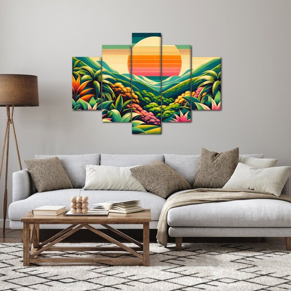 Kép - Színes naplemente (150x105 cm)
