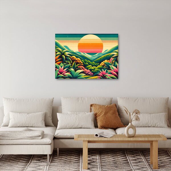 Kép - Színes naplemente (70x50 cm)