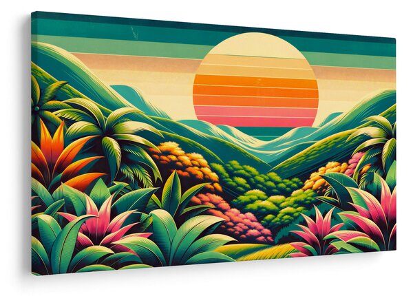 Kép - Színes naplemente (90x60 cm)