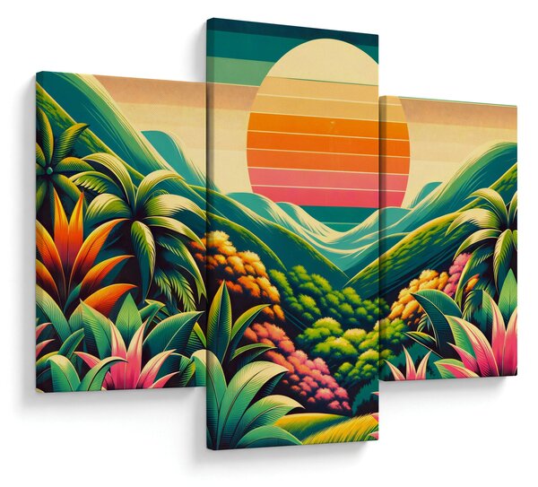 Kép - Színes naplemente (90x60 cm)