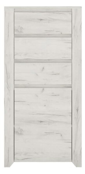 Komód typ 35, fehér craft, ANGEL
