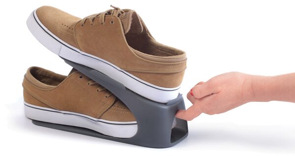 Spacyshoe Helytakarékos Cipőtartó Állvány Antracit 38-45, 64db-os csomag