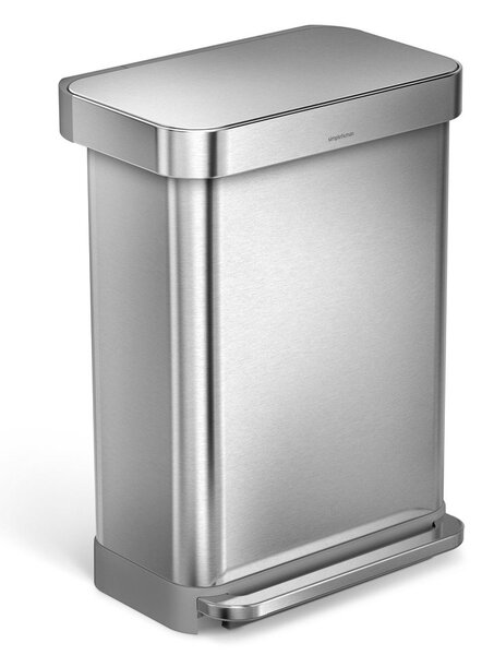 Acél pedálos szemetes 55 l - simplehuman