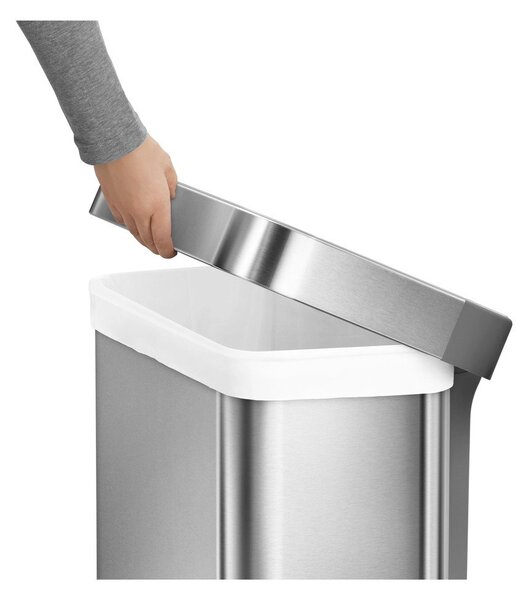 Acél pedálos szemetes 55 l - simplehuman
