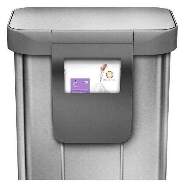 Acél pedálos szemetes 55 l - simplehuman
