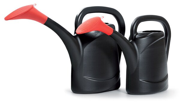 Agri Műanyag Öntözőkanna Fekete 7,5L Ergonomikus, 10db-os csomag