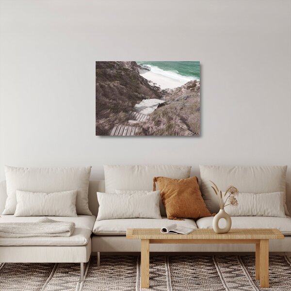 Üveg kép - Utazás a Smaragd-tengerhez (70x50 cm)