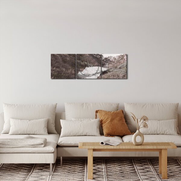 Kép - Utazás a Smaragd-tengerhez (órával) (90x30 cm)