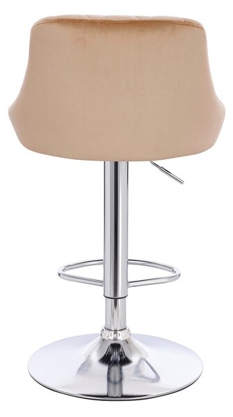 HR1054W Acél modern velúr szék krómozott lábbal