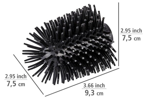 Cserélhető szilikon WC-kefe, ø 7,5 cm - Wenko