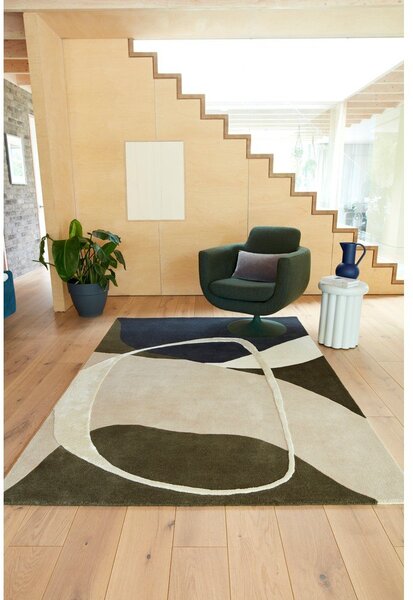 Zöld kézi szövésű gyapjú szőnyeg 200x300 cm Matrix – Asiatic Carpets