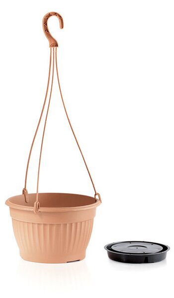 Terra Függő Virágtartó Terrakotta 23 cm, 10db-os csomag