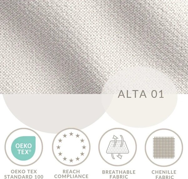 Krémszínű ágyneműtartós boxspring ágy 200x200 cm Blend – Maison de Rêve