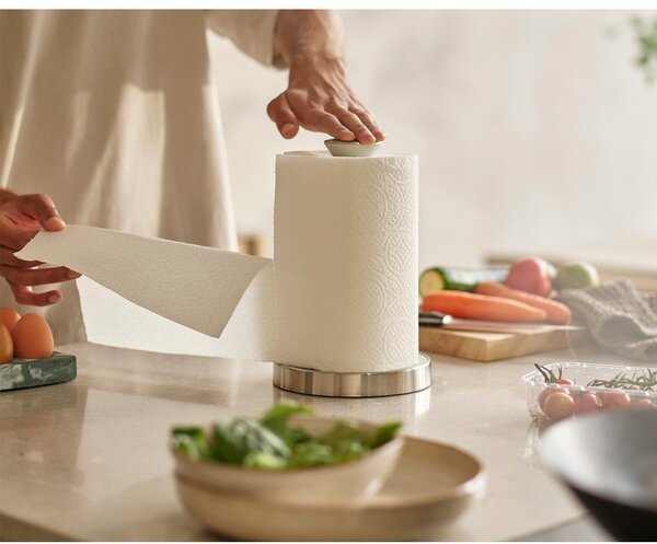 Fehér műanyag papírtörlő tartó ø 16 cm Push&Tear – Joseph Joseph