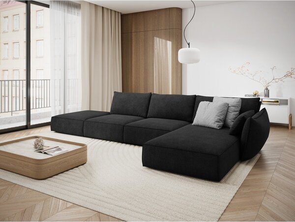 Sötétszürke sarokkanapé (jobb oldali) Vanda – Mazzini Sofas