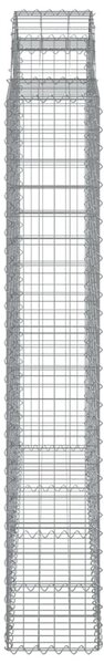 Íves horganyzott vas gabion kosár 200x30x180/200 cm