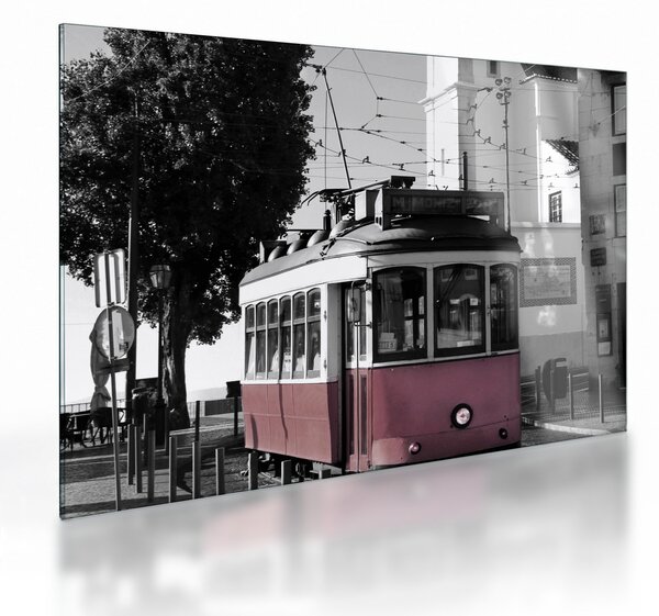 Üveg kép - Villamos (70x50 cm)