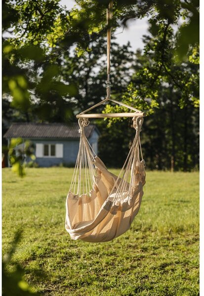 Krémszínű párnázott kerti függőfotel Tobago – Garden Pleasure