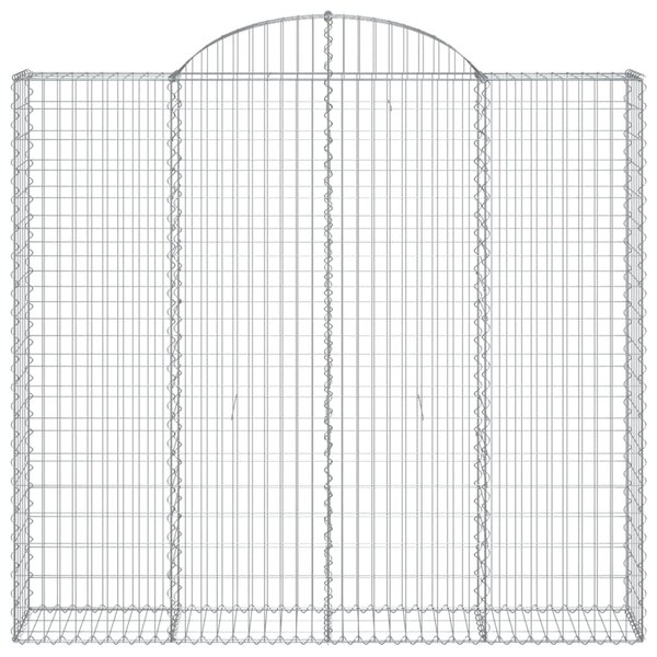 Íves horganyzott vas gabion kosár 200x30x180/200 cm