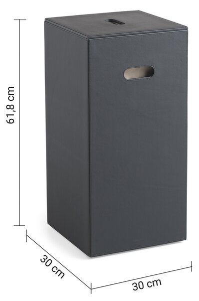 Gedy Gedy, LUXUS szennyeskosár 30x61,8x30cm, fekete, 103614