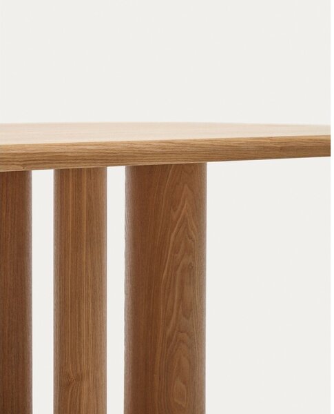 Étkezőasztal kőrisfa dekorral 105x220 cm Mailen – Kave Home