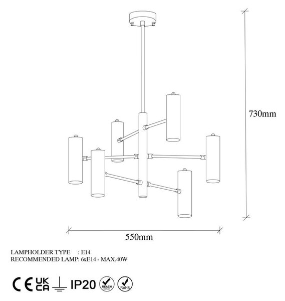 Aranyszínű függőlámpa fém búrával Gharib – Opviq lights