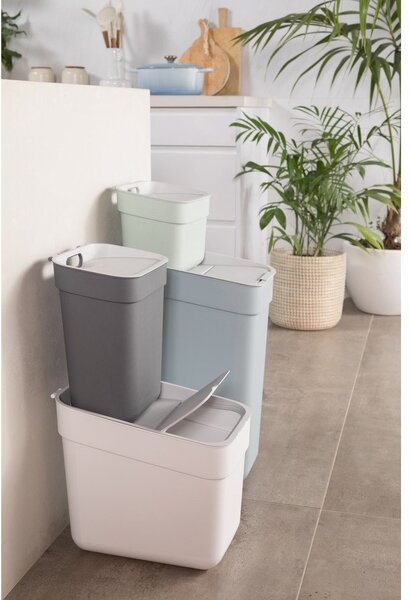 Világoszöld újrahasznosított műanyag szelektív szemetes 30 l Ready To Collect – Curver