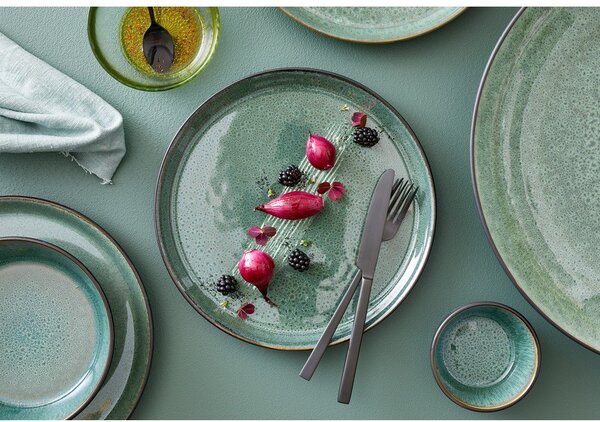 Zöld-fekete kőedény tányér ø 27 cm Gastro Green/Black – Bitz