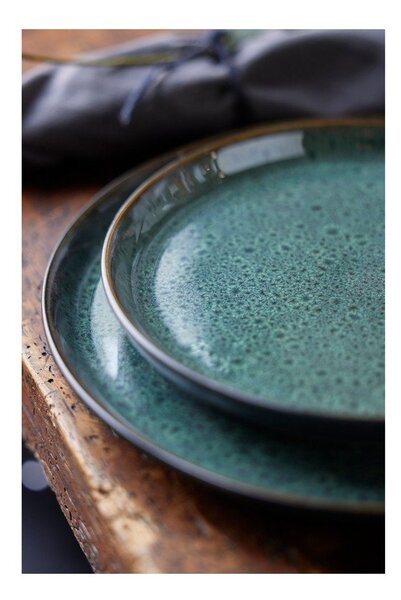 Zöld-fekete kőedény tányér ø 27 cm Gastro Green/Black – Bitz