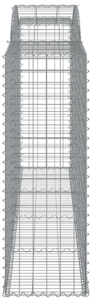 Íves horganyzott vas gabion kosár 300 x 50 x 140/160 cm