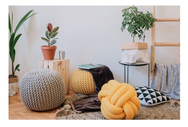 Sötétszürke puff - Bonami Essentials