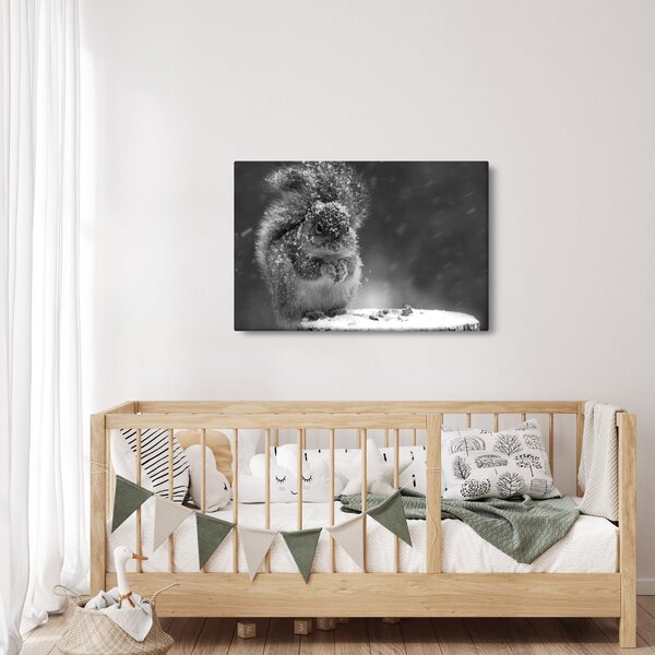 Kép - Mókus télen (90x60 cm)