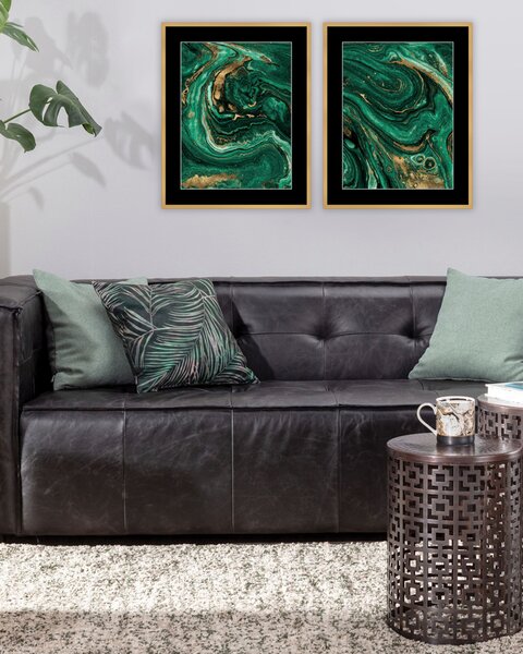 Abstract Green&Gold I kép 40 x 50 cm