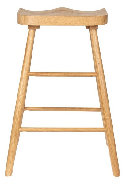 Natúr színű tölgyfa bárszék (ülésmagasság 65,5 cm) Vander – White Label